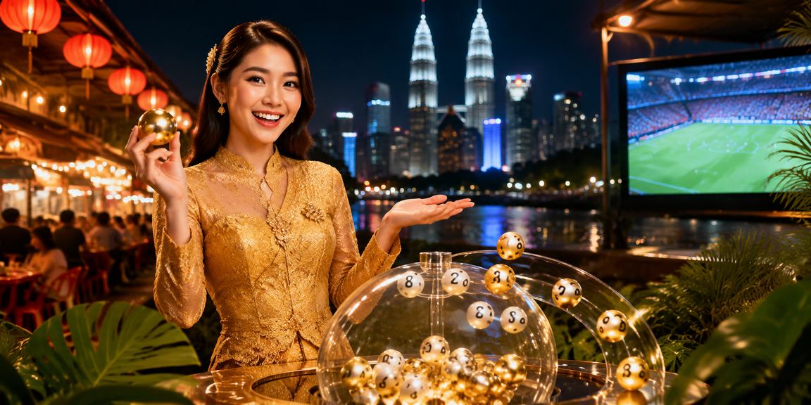 Pertaruhan bola sepak di Kuala Lumpur dengan gaya kebaya tradisional
